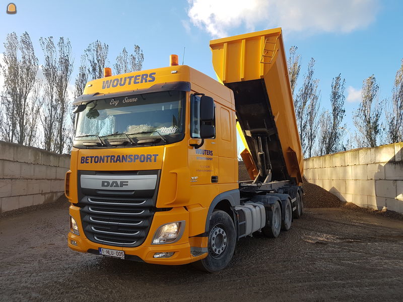 Betontransport en kippertransport