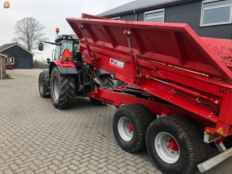 Tractor + (slootvuil) kipper 7m3