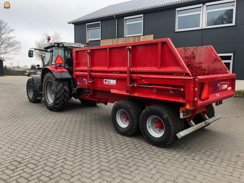 Tractor + (slootvuil) kipper 7m3