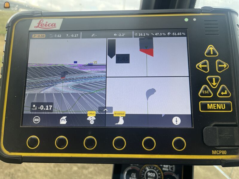 3D GPS Leica MC1 voor graafmachines 