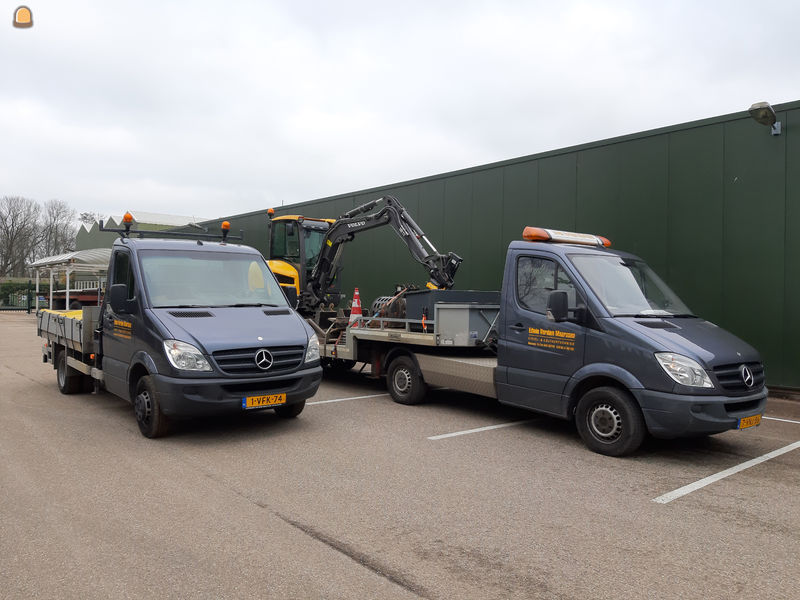 Mercedes sprinter met een BE-oplegger