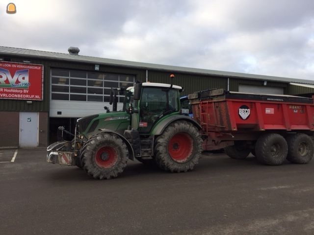 Fendt 313 + 10m3 kipper met milieukleppen