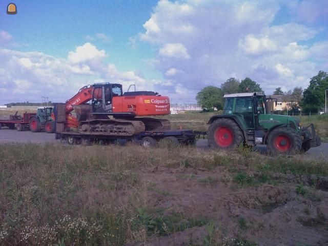 Tractor en dieplader