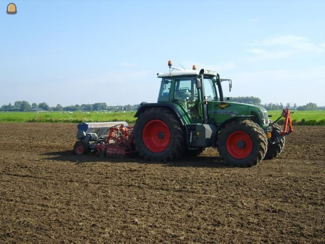 Fendt met kopeg + zaaimachine