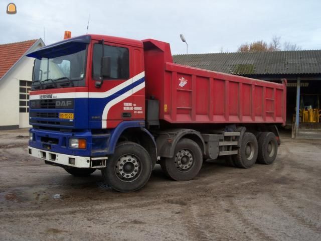 DAF 95 Kippervrachtauto's 8x4