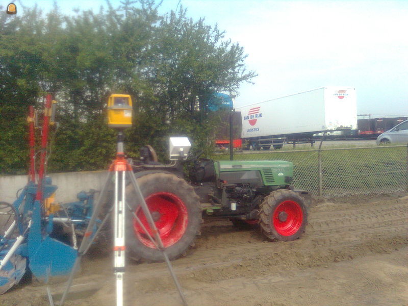 Fendt met laserbord