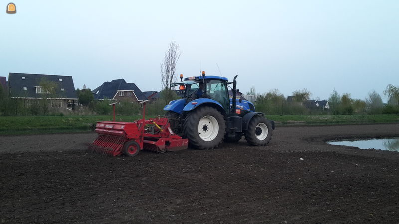 New Holland + zaaimachine