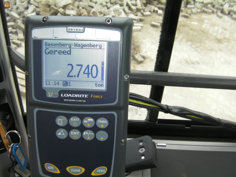 Volvo L90G GPS en geijkt weegsysteem