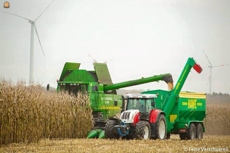 Steyr 6195 + overlaadwagen