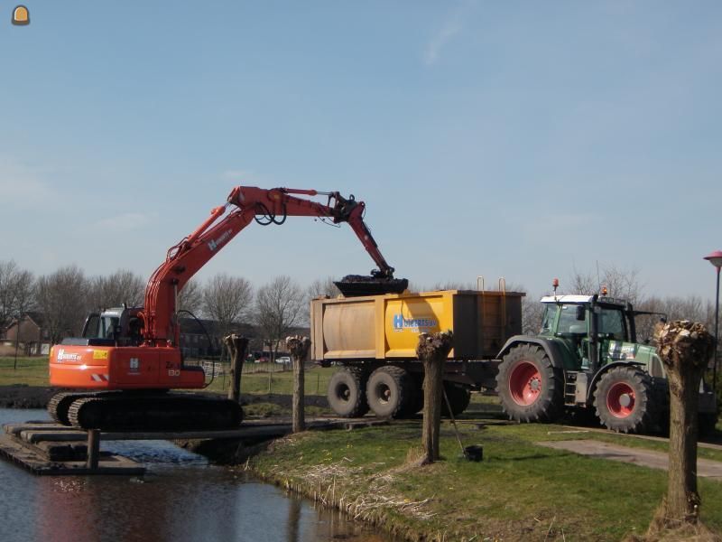 Vloeistofdichte baggerwagen gestuurd