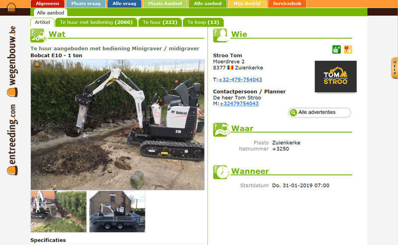 Webapplicatie wegenbouw.be