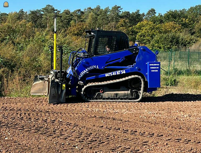 Schranklader met topcon gps sturing