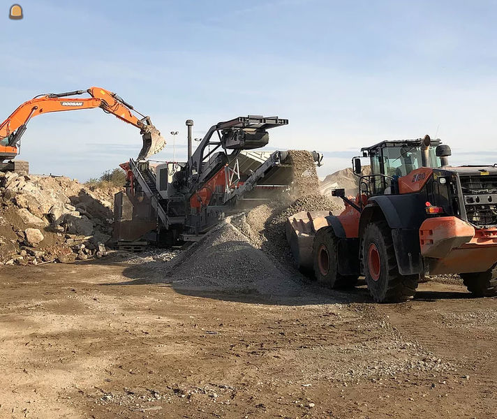 Verkoop van beton, stabilisé, stapelblokken en granulaten