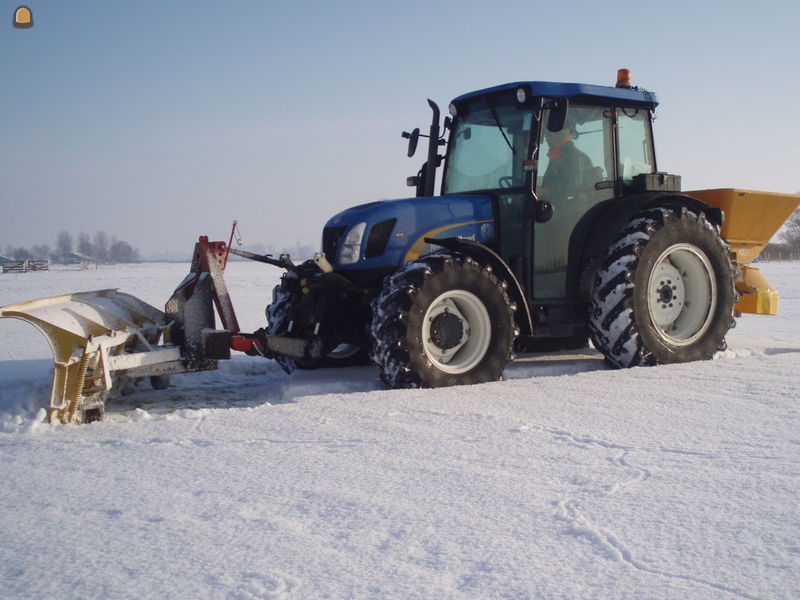 Tractor+zoutstrooier en schuif