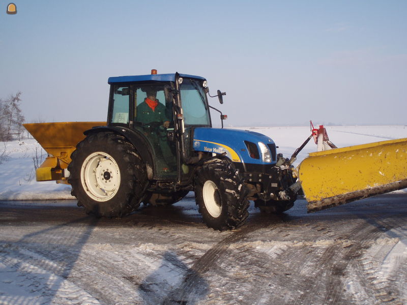 Tractor+zoutstrooier en schuif